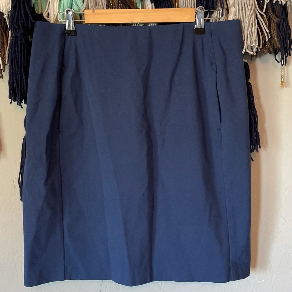 J. Jill Navy Blue Skirt